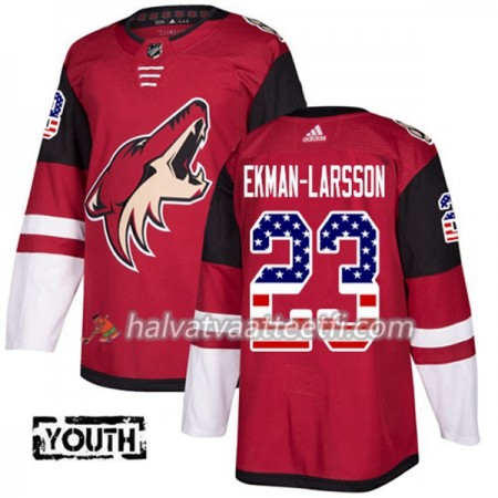 Lasten NHL Arizona Coyotes Pelipaita Oliver Ekman-Larsson 23 Adidas 2017-2018 Punainen USA Flag Fashion Authentic Lasten NHL Arizona Coyotes Pelipaita Oliver Ekman-Larsson 23 Adidas 2017-2018 Punainen USA Flag Fashion Authentic